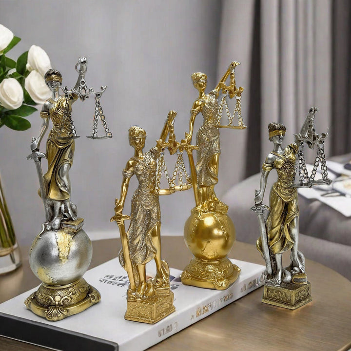 Elegant statue of Justitia in artistic details Kalsten