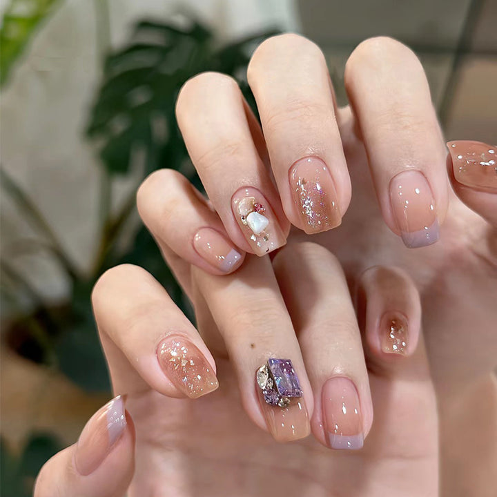 Ombre Press-On Nails with Glossy Finish Kalsten