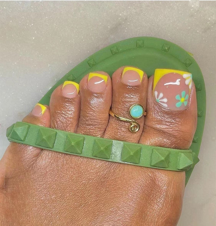 Artistic Toenail Design with Divine Butterfly Design Kalsten