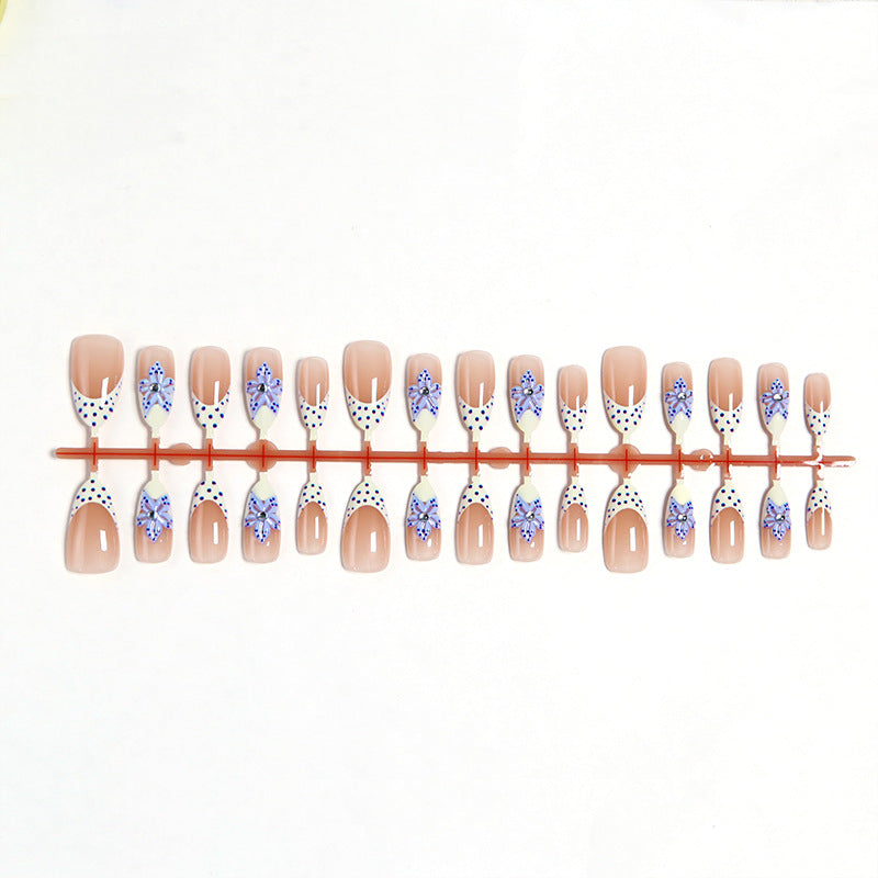 Artificial nails with delicate butterfly designs Kalsten