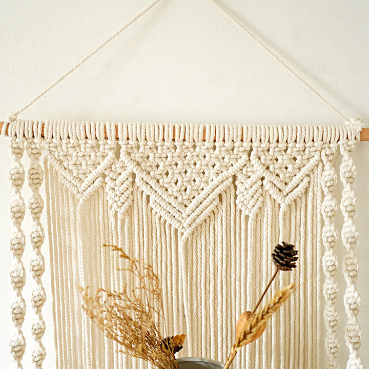 Macramé Wall Hanging Shelf Organizer Kalsten