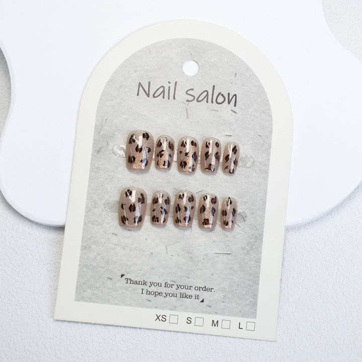 Stylish Animal Print Press-On Nails Kalsten