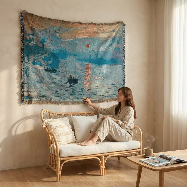 Artistic Floral Throw Blanket