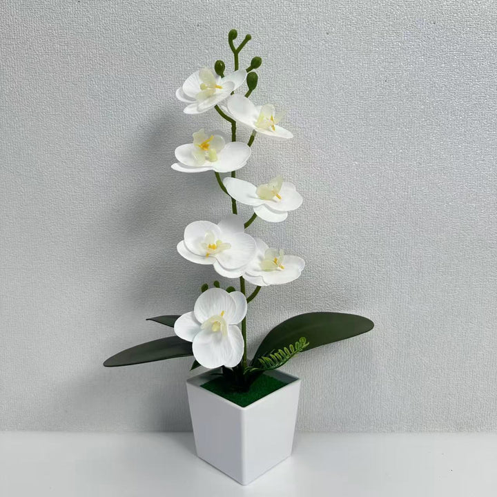 Realistic Artificial Orchid Floral Arrangement for Indoor Display