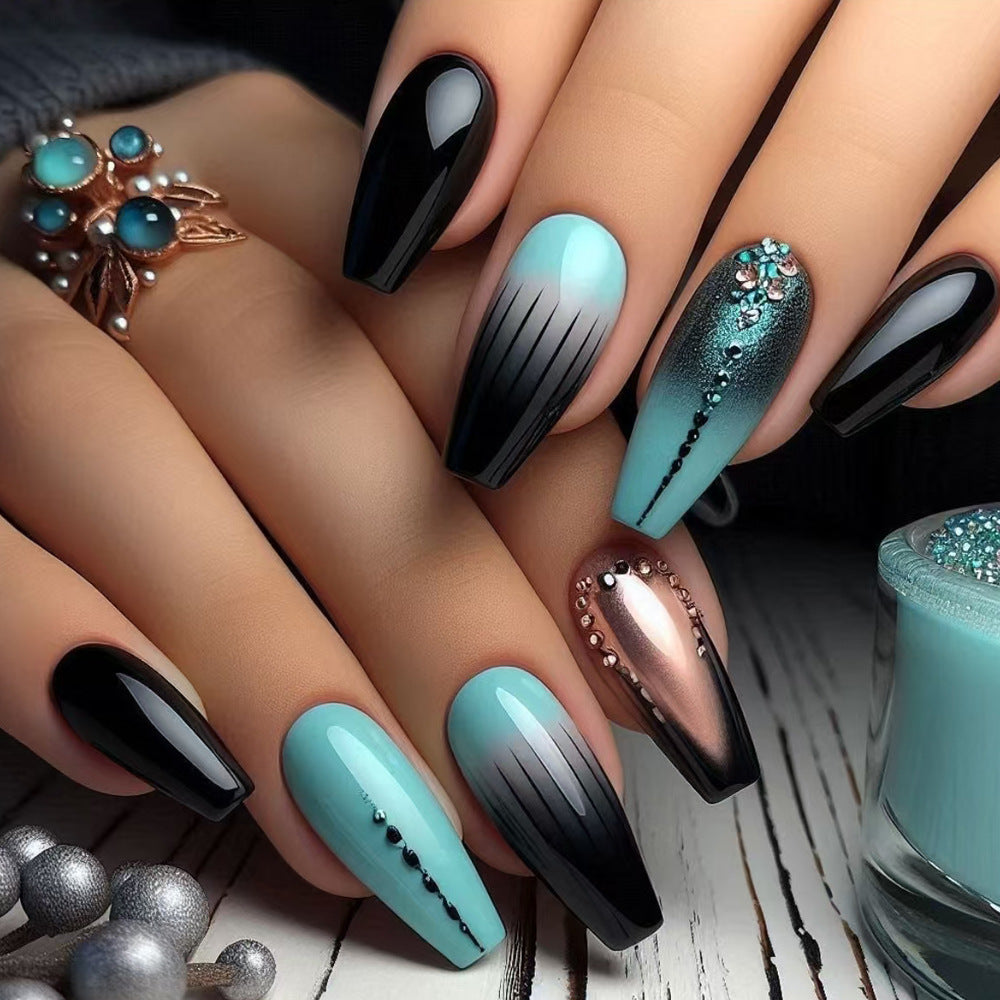 Artistic Ombre Press-On Nail Set Kalsten