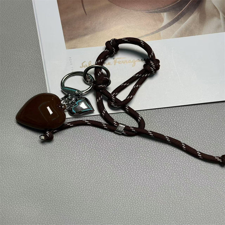 Heart-Shaped Decorative Keychain Kalsten