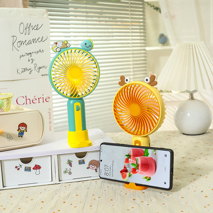 Women Portable Handheld Fan with Playful Animal Design Kalsten