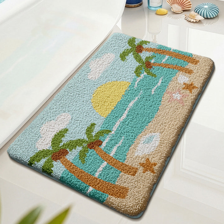 Beach-Themed Bath Mat Kalsten