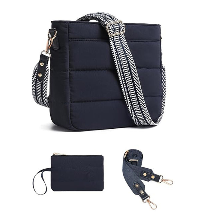 Fashionable shoulder bag with removable card case Kalsten