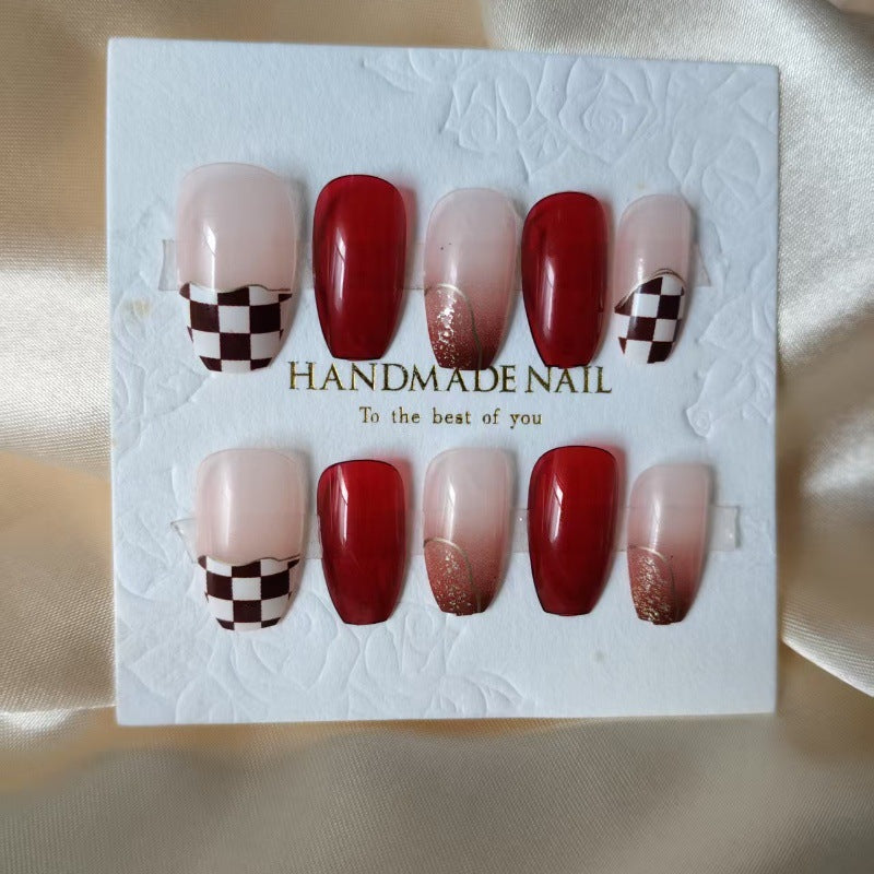 Artificial Nail Set with Cheerful Spring Design Kalsten