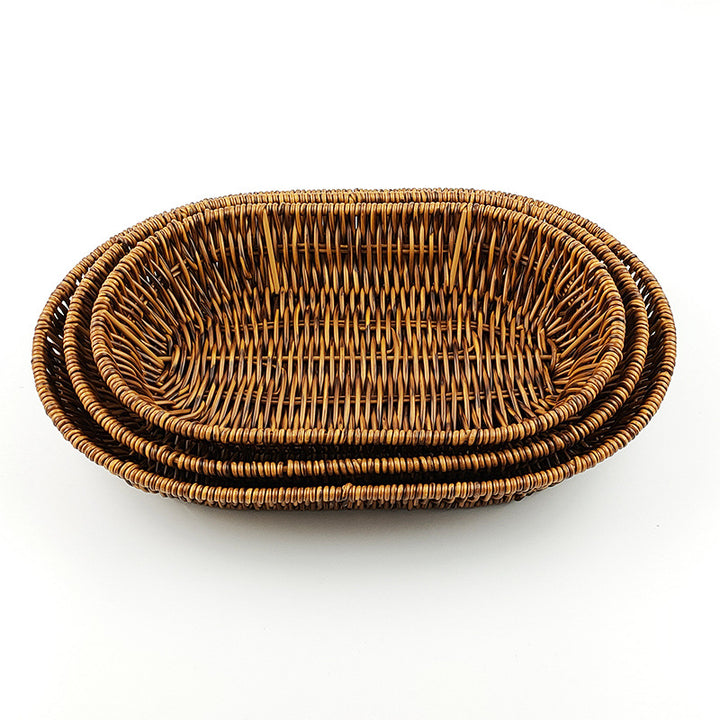 Elegant Woven Serving Basket Set Kalsten