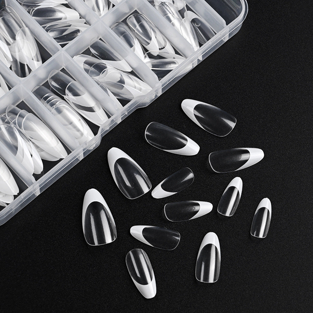 Half-Moon French Tip Nail Tips Collection Kalsten