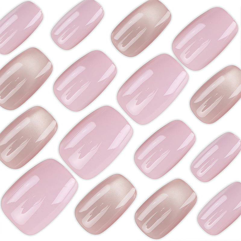 Premium Glossy Natural Press-On Nail Set Kalsten