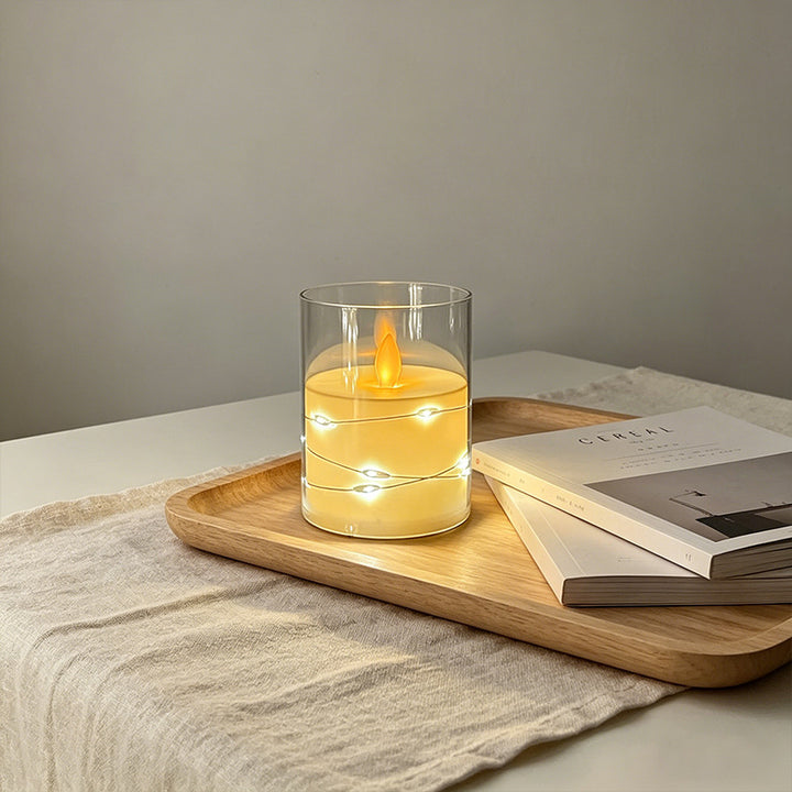 LED Scented Candle with Flame Effect Kalsten