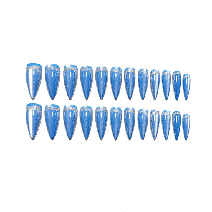 Glamorous artificial nails in elegant stiletto design with sparkling accents Kalsten