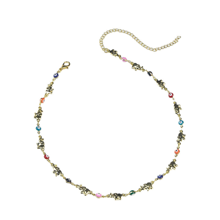 Colorful Elephant Charm Eyewear Chain Kalsten