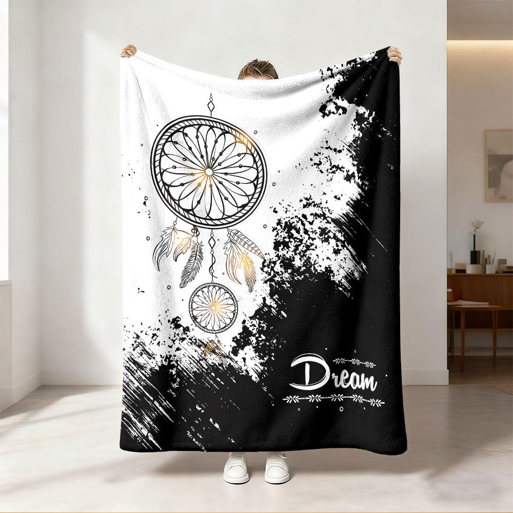 Soccer-Themed Fleece Blanket