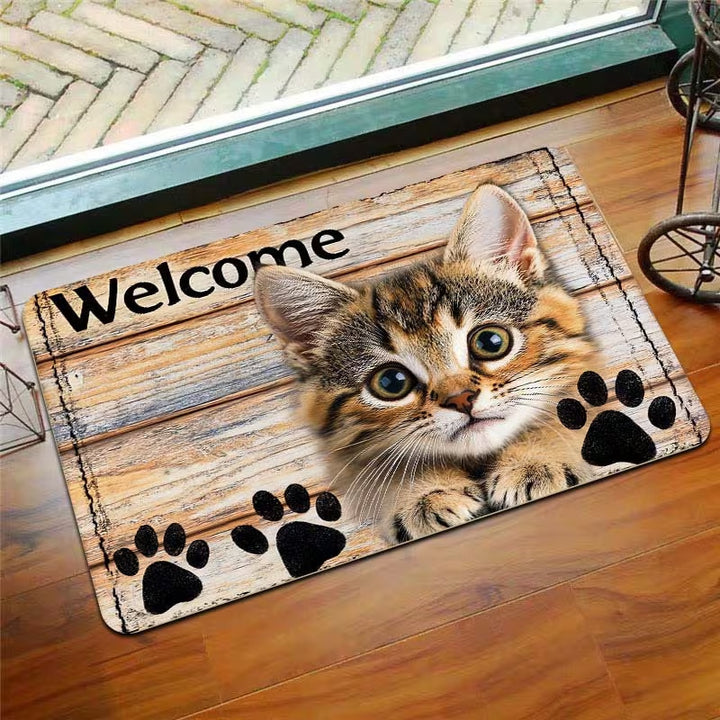 Cute Cat-Themed Doormat Kalsten