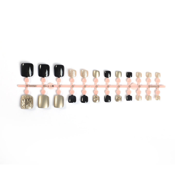 Artificial nail set with shine and texture variations Kalsten