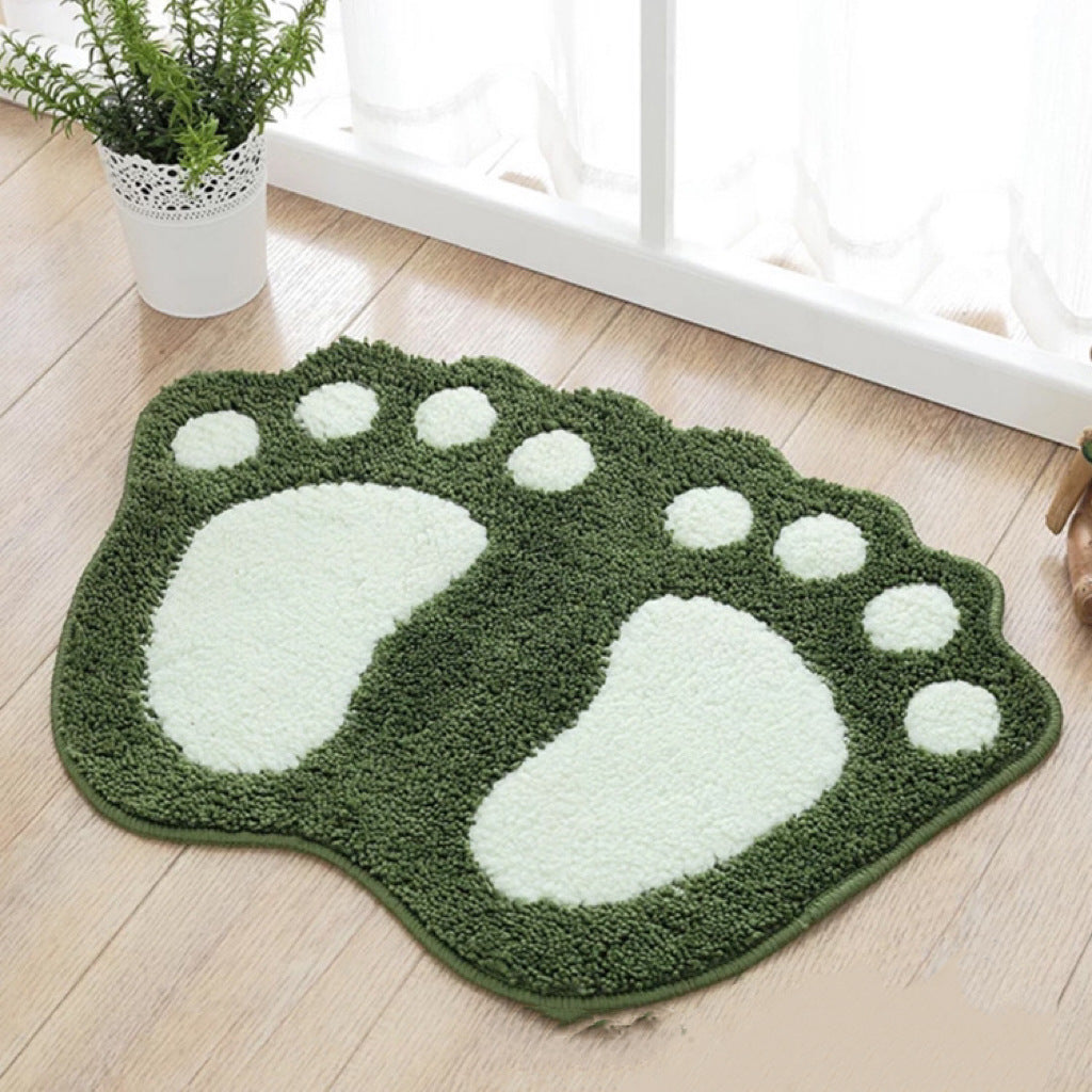 Cute Cartoon Footprint Bath Mat Kalsten