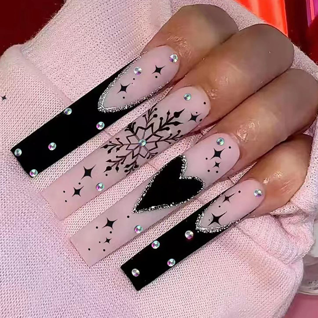 Glittery Stiletto Nail Art Set Kalsten