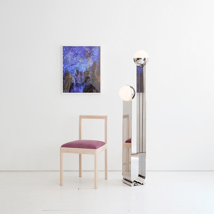 Modern Minimalist Floor Lamp with Dual Globes