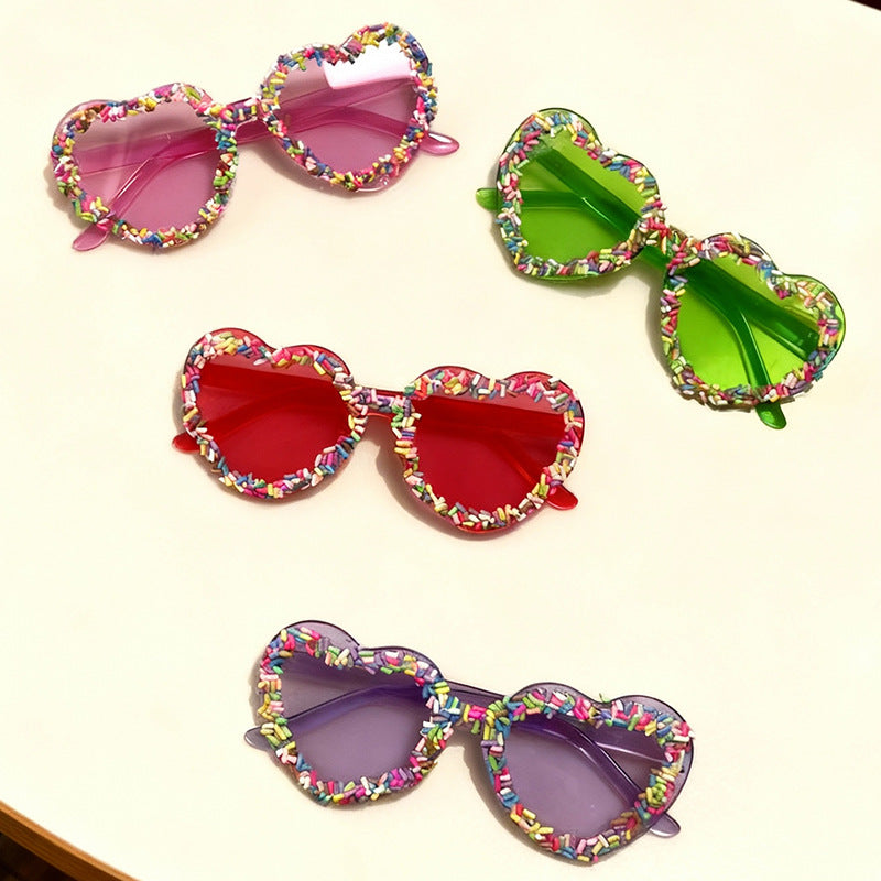 Fun and Colorful Heart-Shaped Sunglasses Kalsten