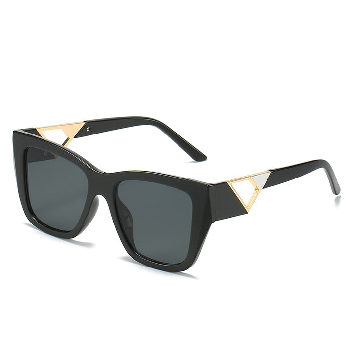 Women's Oversized Sunglasses with Modern Geometric Design and Elegant Metal Accent Kalsten
