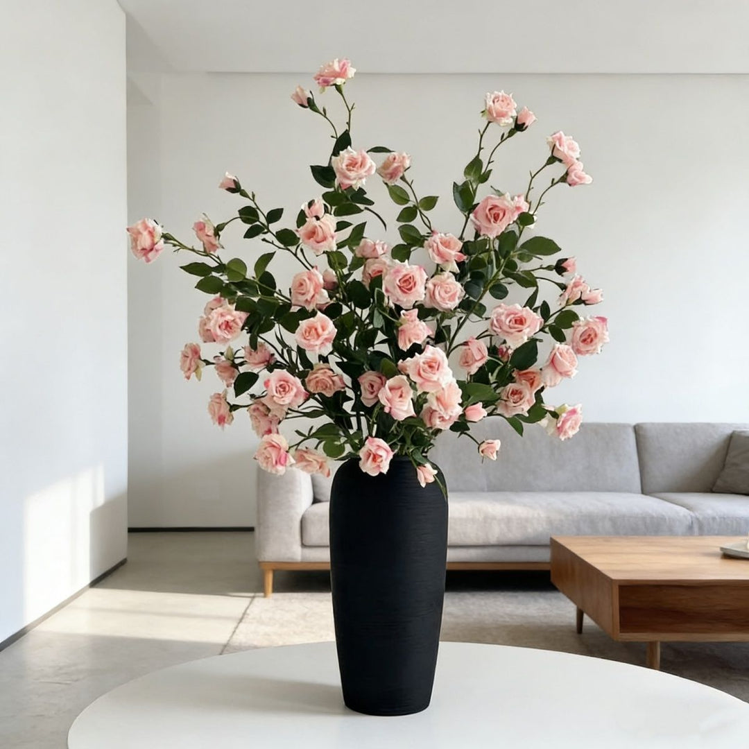 Lifelike Pink Rose Floral Arrangement