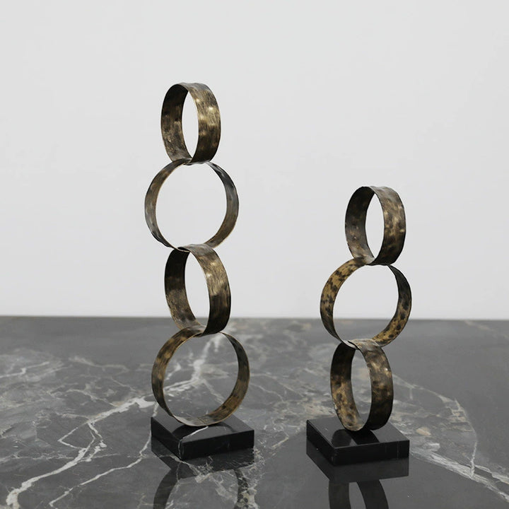 Modern Geometric Metal Sculpture