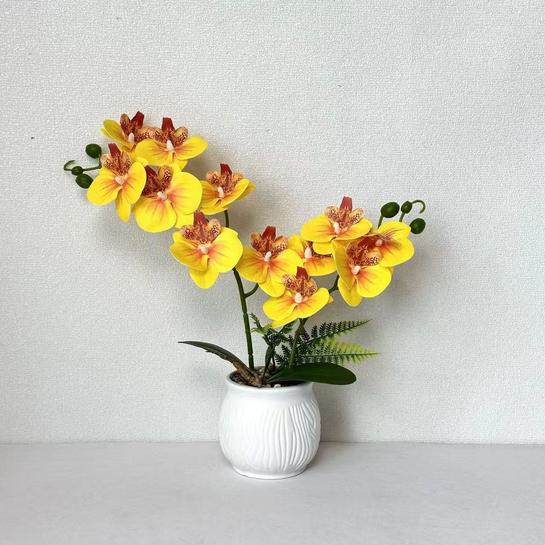 Elegant Artificial Orchid Floral Arrangement