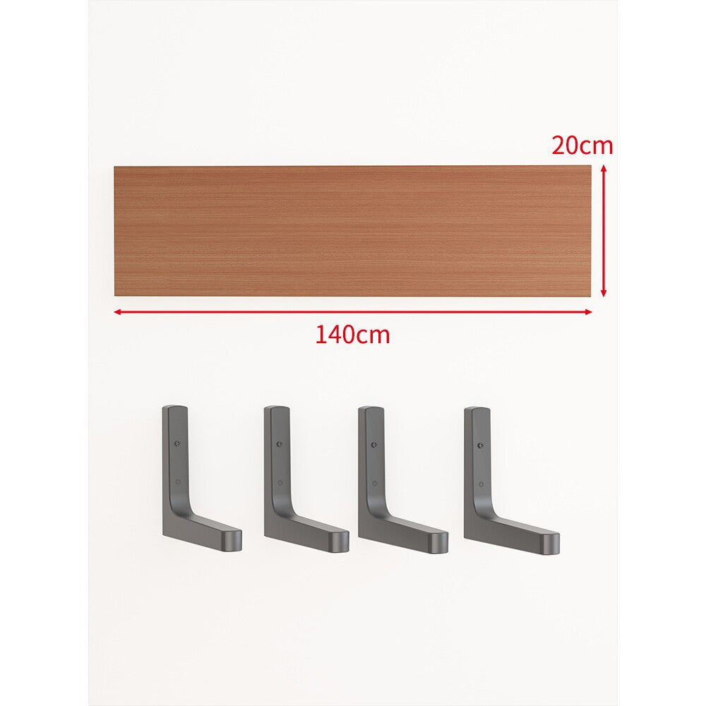 Long Narrow Floating Wall Shelf Kit with Concealed Heavy-Duty Brackets