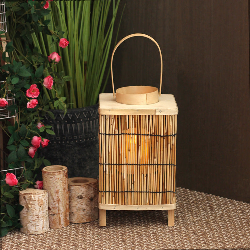 Artificial Rattan Lantern Kalsten