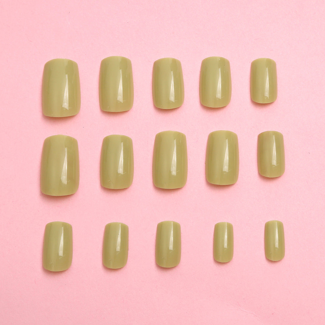 Glossy Press-On Nail Set with Almond Shape Kalsten