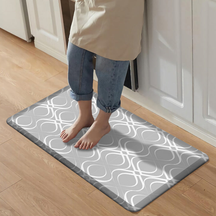 Geometric Pattern Kitchen Mat Set Kalsten