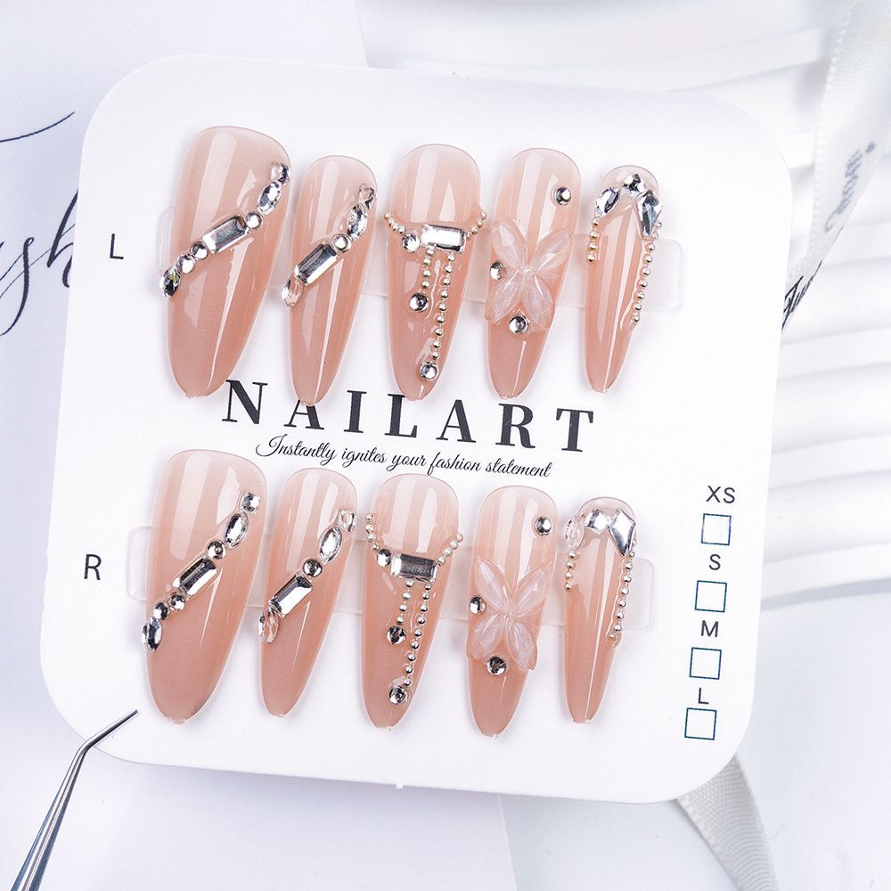 Decorative 3D Butterfly Press-On Nails Kalsten