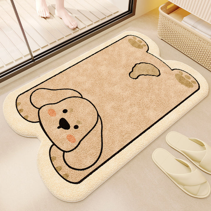 Cat-Themed Plush Bath Mat Kalsten