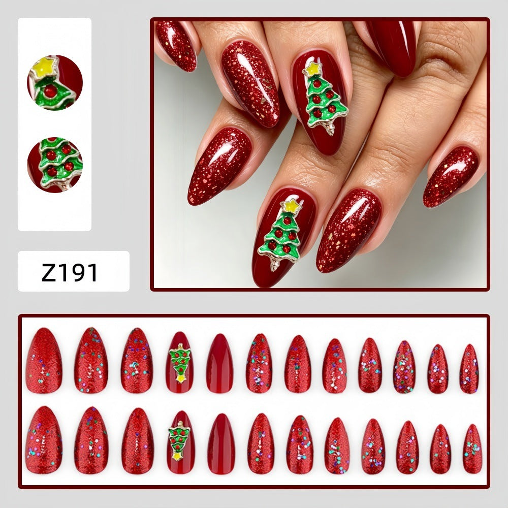 Artificial nails with festive Christmas design Kalsten
