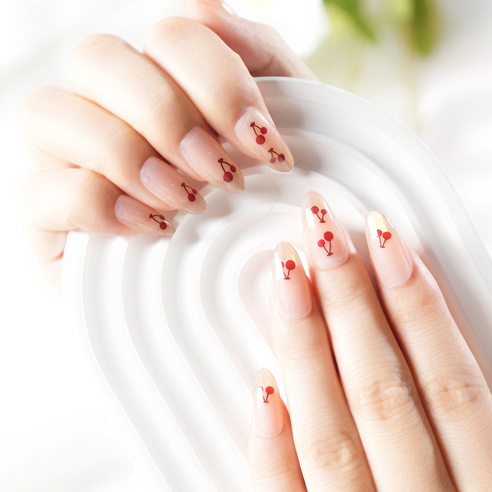 Artistic Cherry Blossom Press-On Nail Set Kalsten