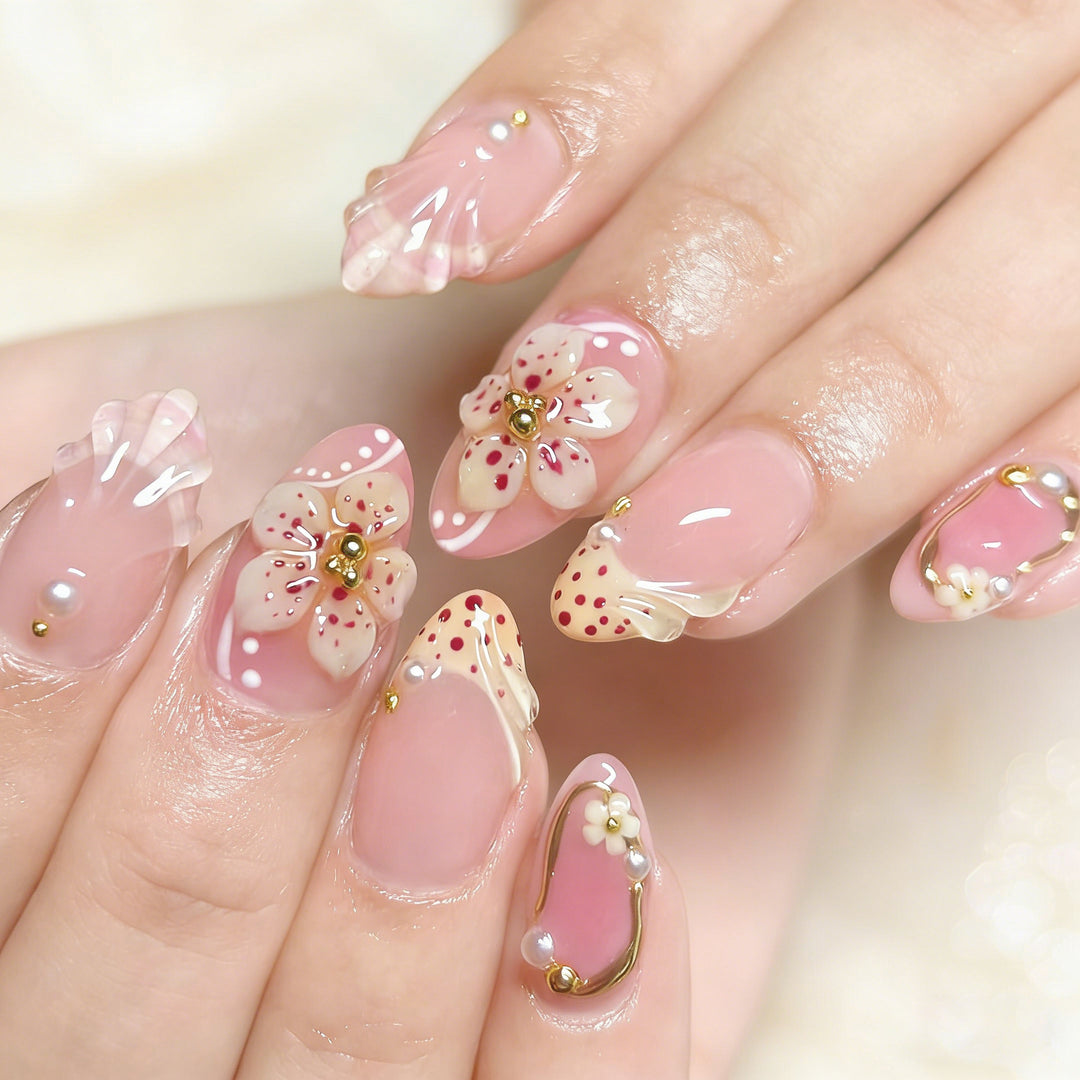 Artistic 3D Nail Tips with Maritime Design Kalsten