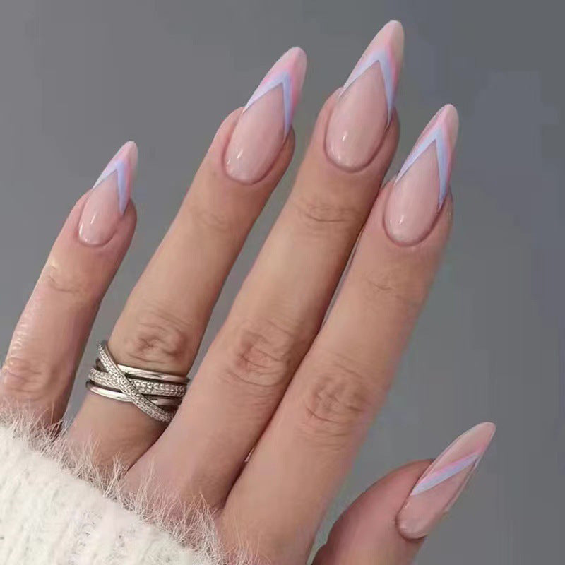 Artistic Heart-Accent Press-On Nail Set Kalsten