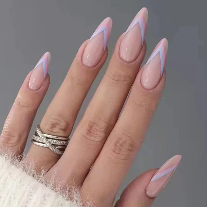 Artistic Heart-Accent Press-On Nail Set Kalsten