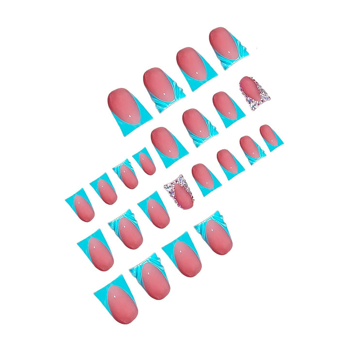 Decorative Crystal-Embellished Press-On Nails Kalsten