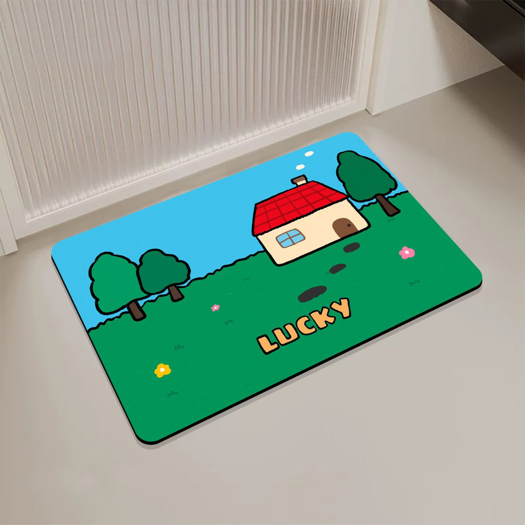 Playful Cartoon-Themed Door Mat Kalsten