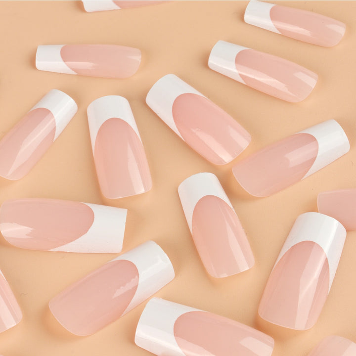 Elegant French Tip Press-On Nail Set Kalsten
