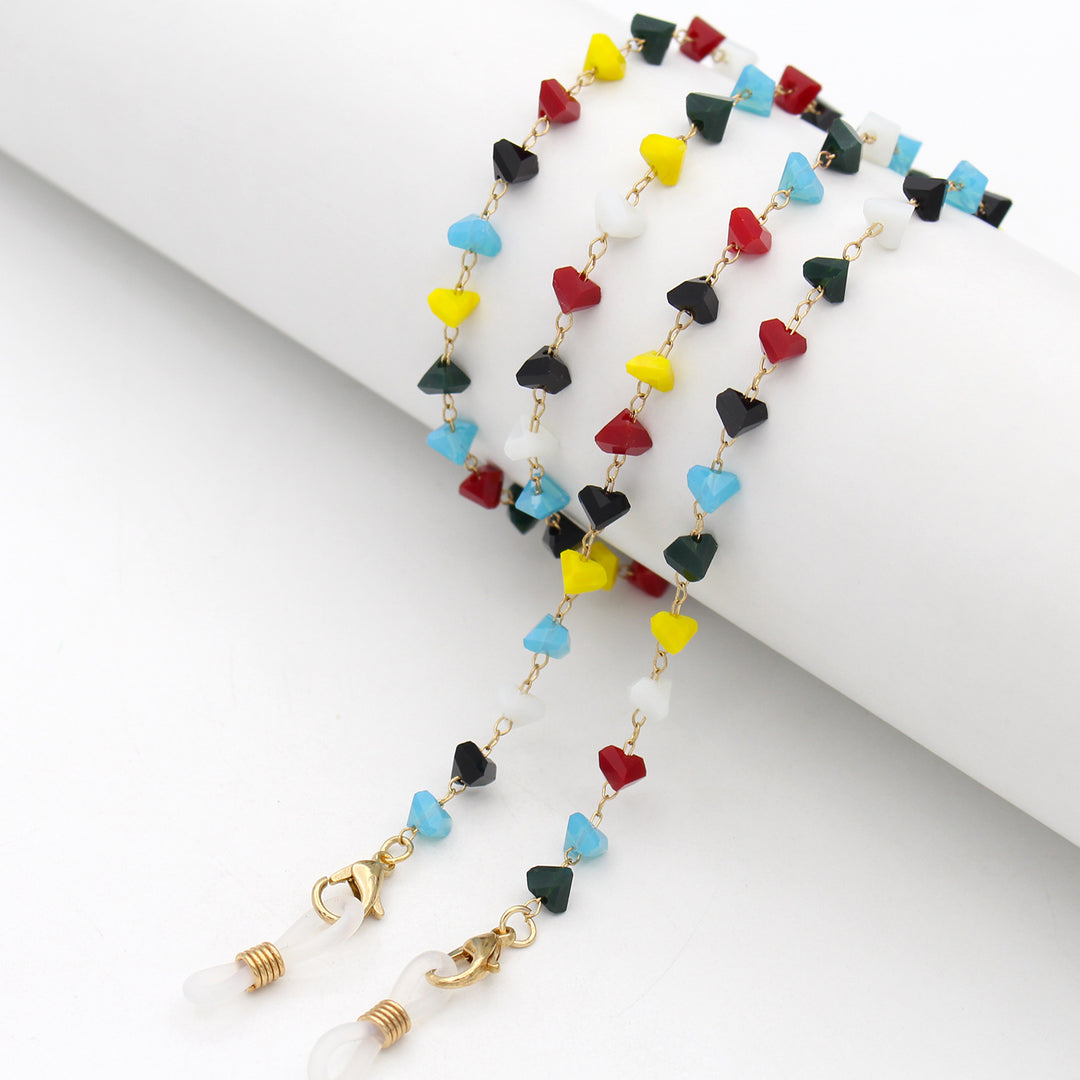 Heart Shaped Beaded Eyewear Chain Kalsten