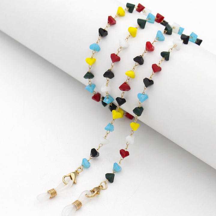 Heart Shaped Beaded Eyewear Chain Kalsten