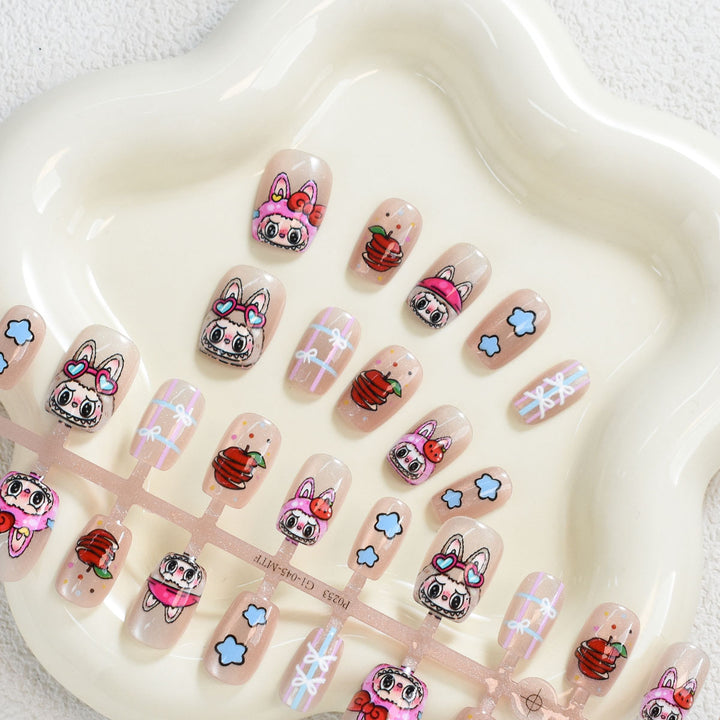 Whimsical Themed Press-On Nail Art Kalsten