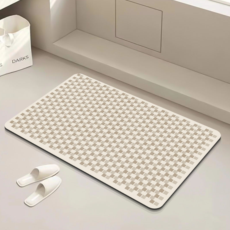 Modern Geometric Bath Mat Kalsten