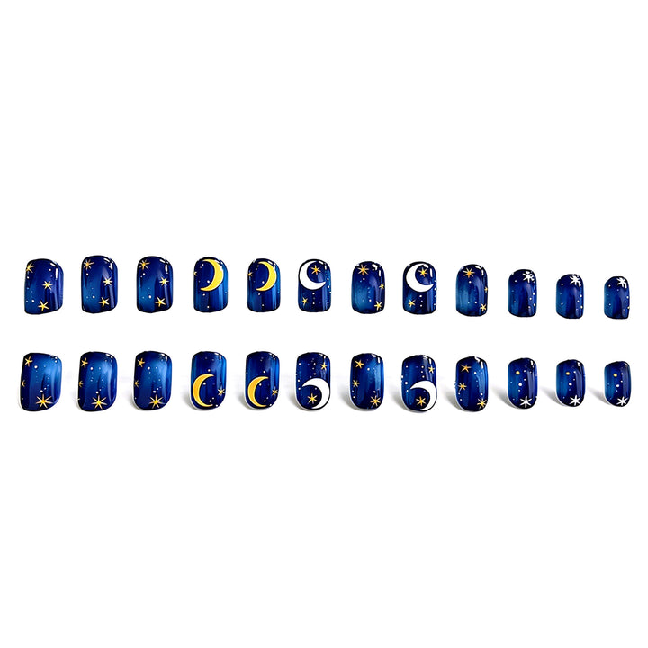 Artistic Celestial Nail Art Enhancements Kalsten